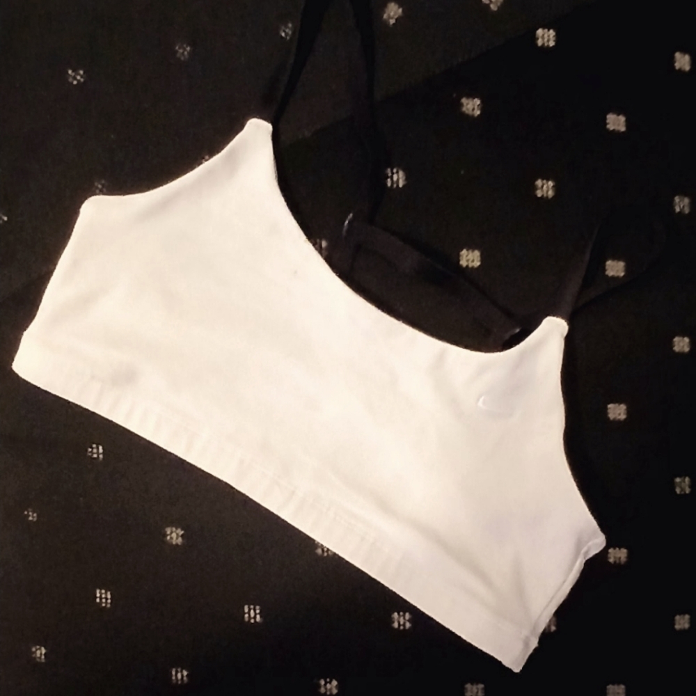 White NIKE Sports Bra